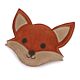 Digby & Fox Leather Fox Dog Toy